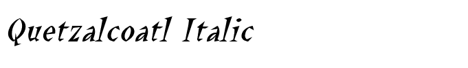 Quetzalcoatl Italic