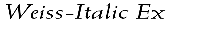 Weiss-Italic Ex