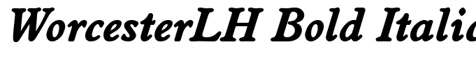 WorcesterLH Bold Italic