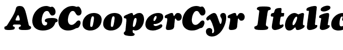 AGCooperCyr Italic normal