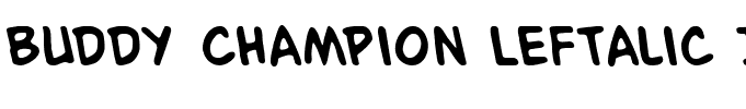 Buddy Champion Leftalic Italic