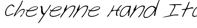 Cheyenne Hand Italic