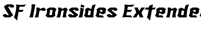 SF Ironsides Extended Italic