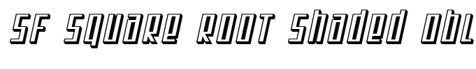 SF Square Root Shaded Oblique