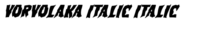 Vorvolaka Italic Italic