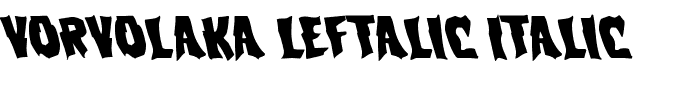Vorvolaka Leftalic Italic
