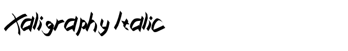 Xaligraphy Italic
