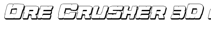 Ore Crusher 3D Italic Italic
