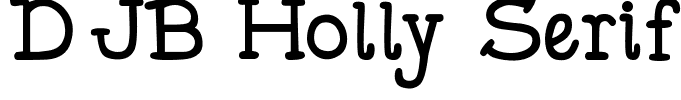 DJB Holly Serif Bold Regular