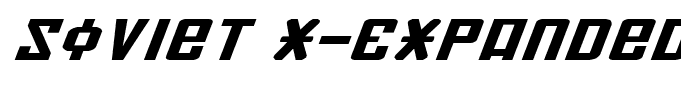 Soviet X-Expanded Italic