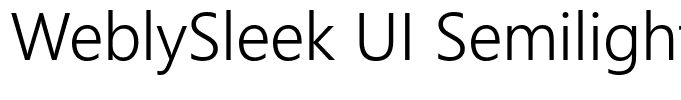 WeblySleek UI Semilight Regular