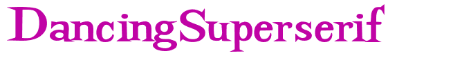 DancingSuperserif