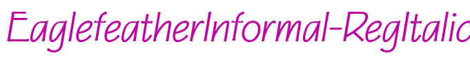 EaglefeatherInformal-RegItalic