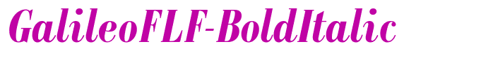 GalileoFLF-BoldItalic