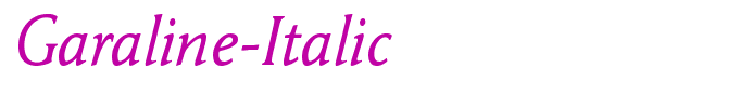 Garaline-Italic