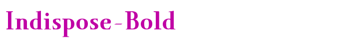 Indispose-Bold