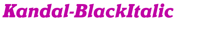 Kandal-BlackItalic