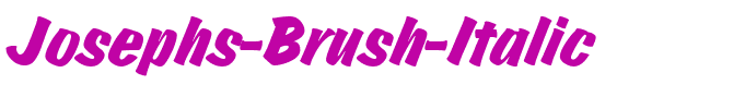 Josephs-Brush-Italic