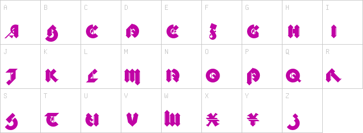 Uppercase characters