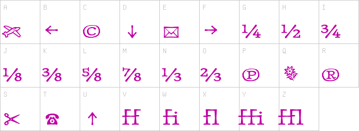 Uppercase characters