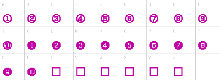 Uppercase characters