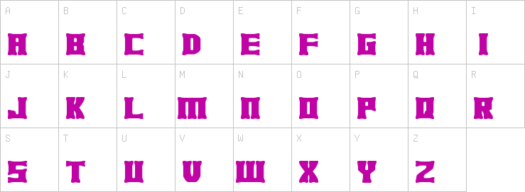 Uppercase characters