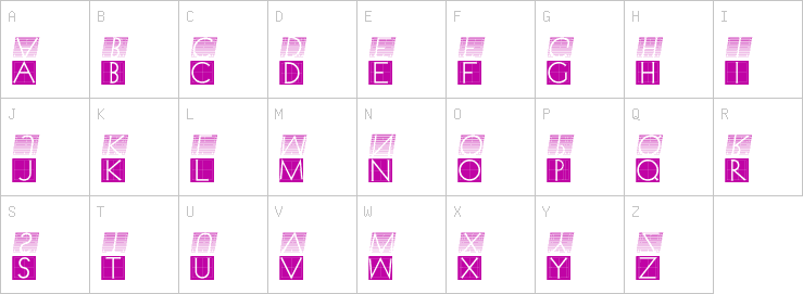 Uppercase characters