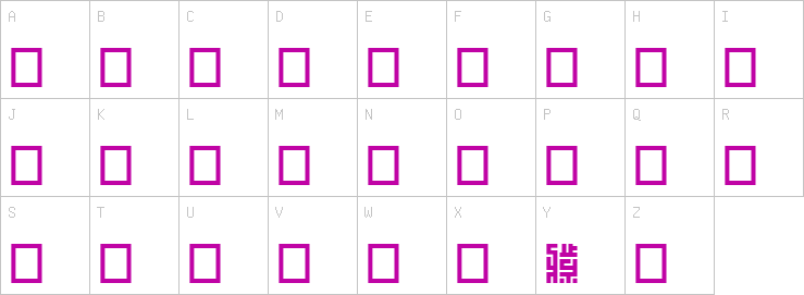 Uppercase characters