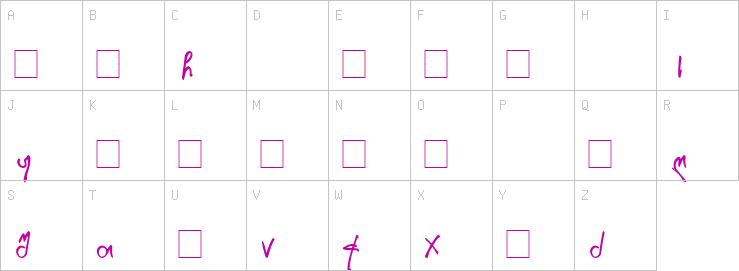 Uppercase characters