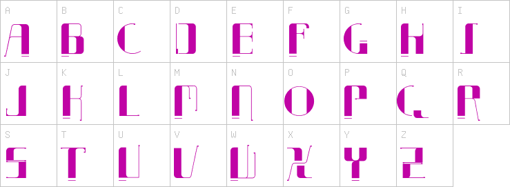 Uppercase characters