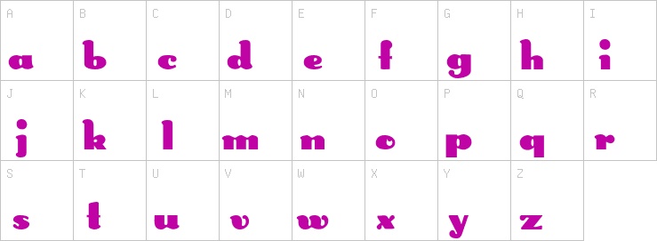 Uppercase characters