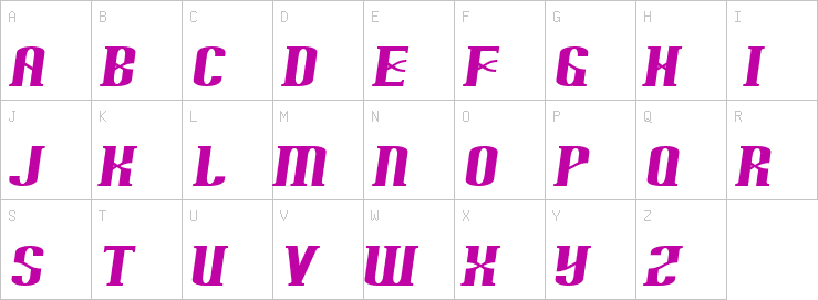 Uppercase characters