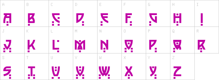 Uppercase characters