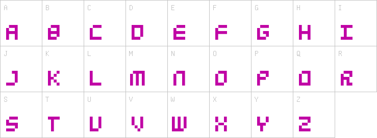 Uppercase characters