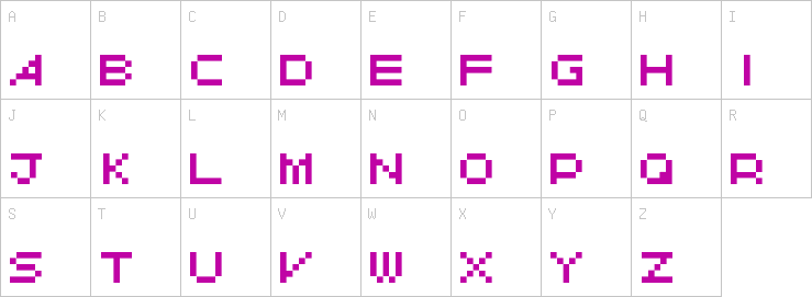 Uppercase characters