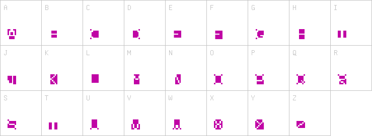 Uppercase characters