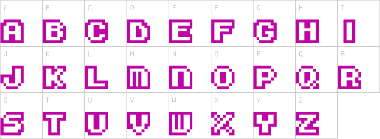 Uppercase characters