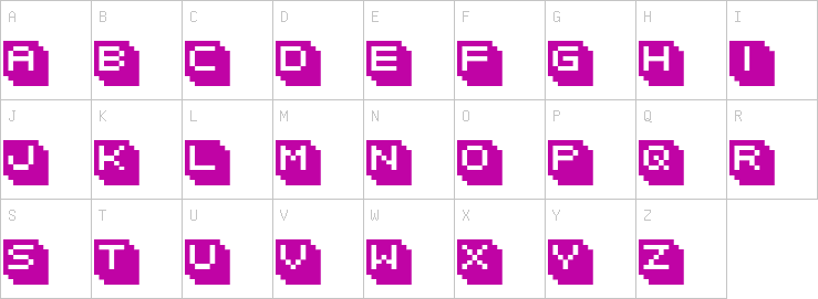 Uppercase characters