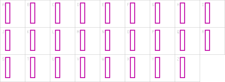 Uppercase characters