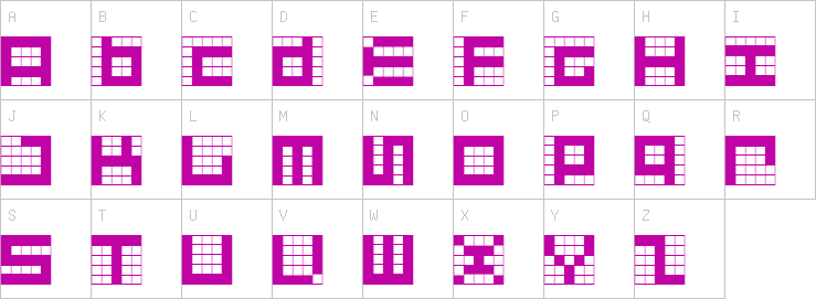 Uppercase characters