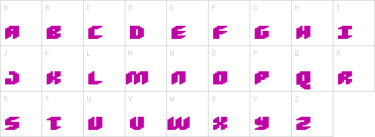 Uppercase characters