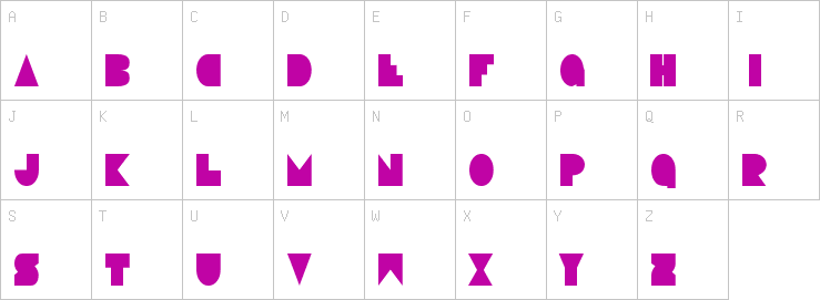 Uppercase characters