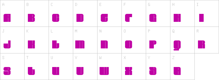 Uppercase characters