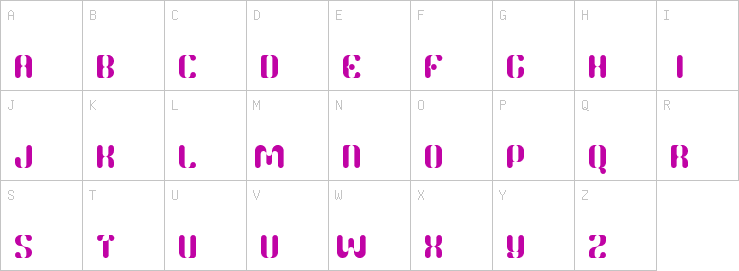 Uppercase characters