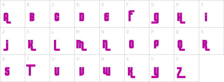 Uppercase characters