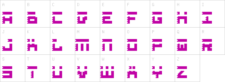 Uppercase characters