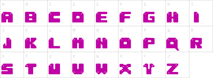 Uppercase characters