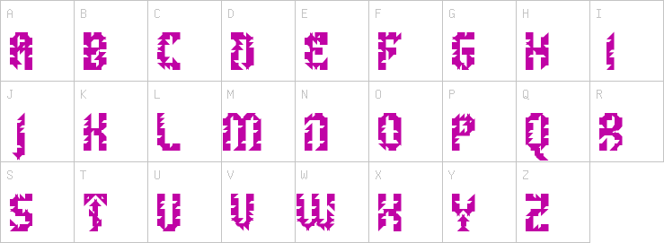 Uppercase characters