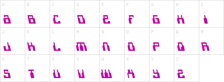 Uppercase characters