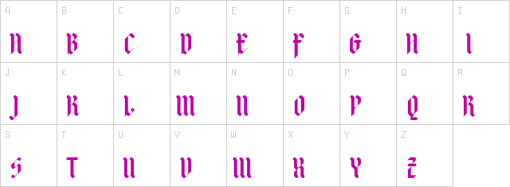 Uppercase characters